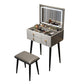 Glam Mirrored Glass Vanity Desk 3 Drawer Vanity Dressing Table Clearhalo 'Bedroom Furniture' 'furn' 'furn_makeup_vanities' 'Furniture' 'Makeup Vanities' 'makeup_vanities' 7092076