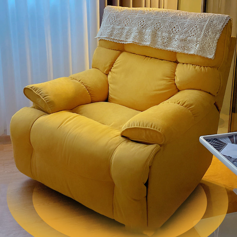 房状の背中を備えた現代のフェイクレザースタンダードリクライナー