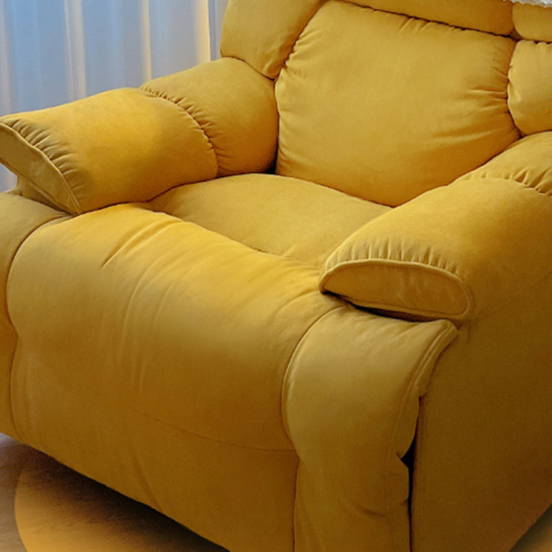 房状の背中を備えた現代のフェイクレザースタンダードリクライナー