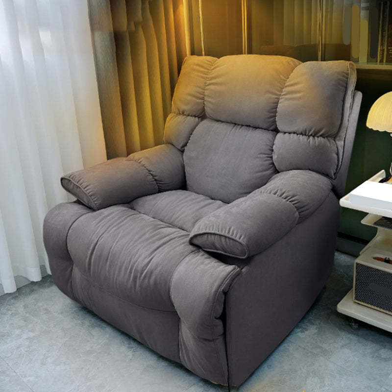 房状の背中を備えた現代のフェイクレザースタンダードリクライナー