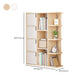 Armoire de rangement rectangulaire minimaliste avec portes en bois