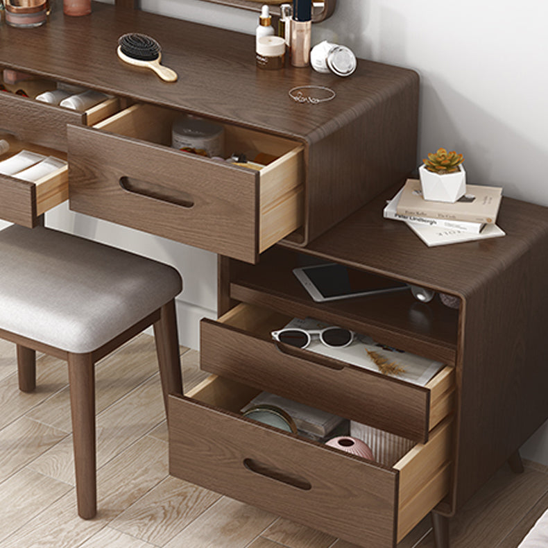 Trucco in legno massiccio vanity da scrivania per il trucco vanity set di vanity con cassetto