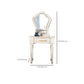 Solid Wood Makeup Vanity Desk Bedroom Dressing Table Stool Set with Drawer