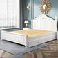 Contemporary Solid Color Slat Bed Arched Bed With Custom Wood Legs