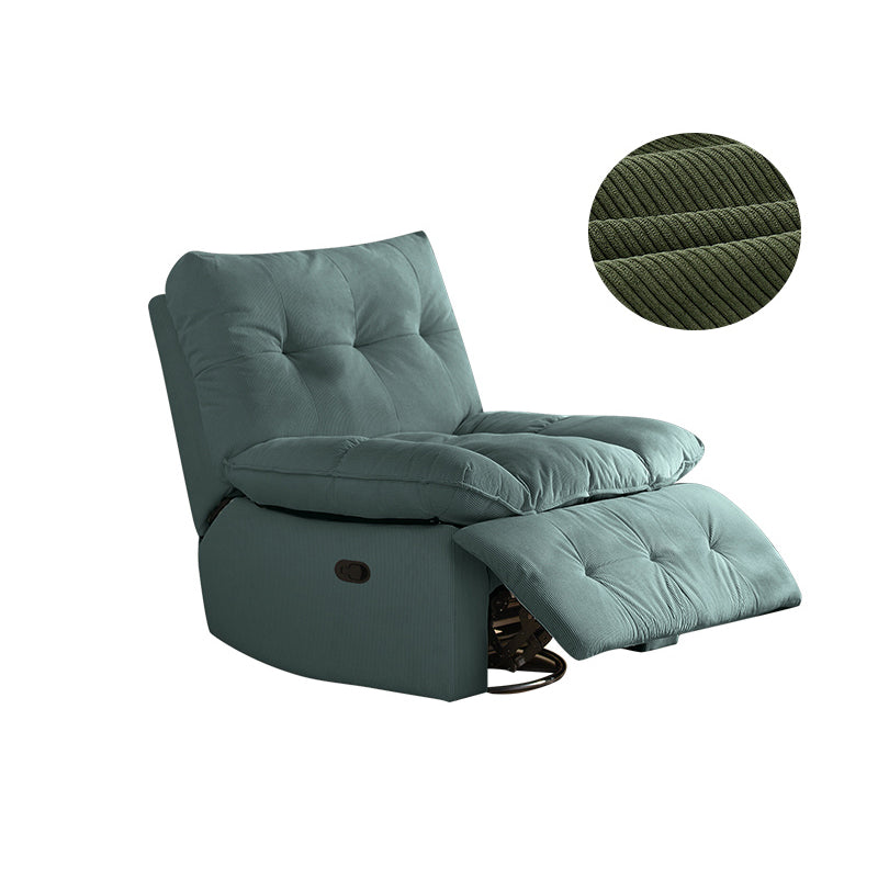 Reclinable de pana de pana contemporánea con mechones reclinables de interior estándar