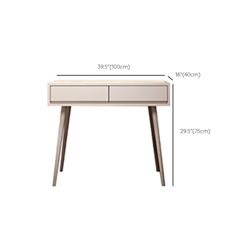 Wooden Makeup Vanity Desk Removable Lighted Mirror Vanity Dressing Table Set