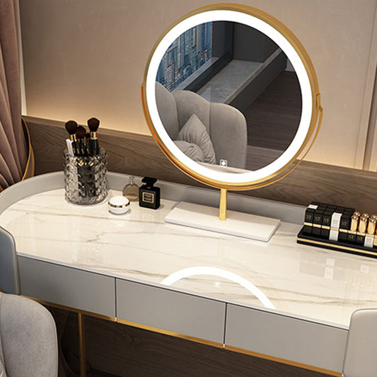 Makeup Vanity Desk Vanity Specchio illuminato Makeup Vanity Set con cassetto