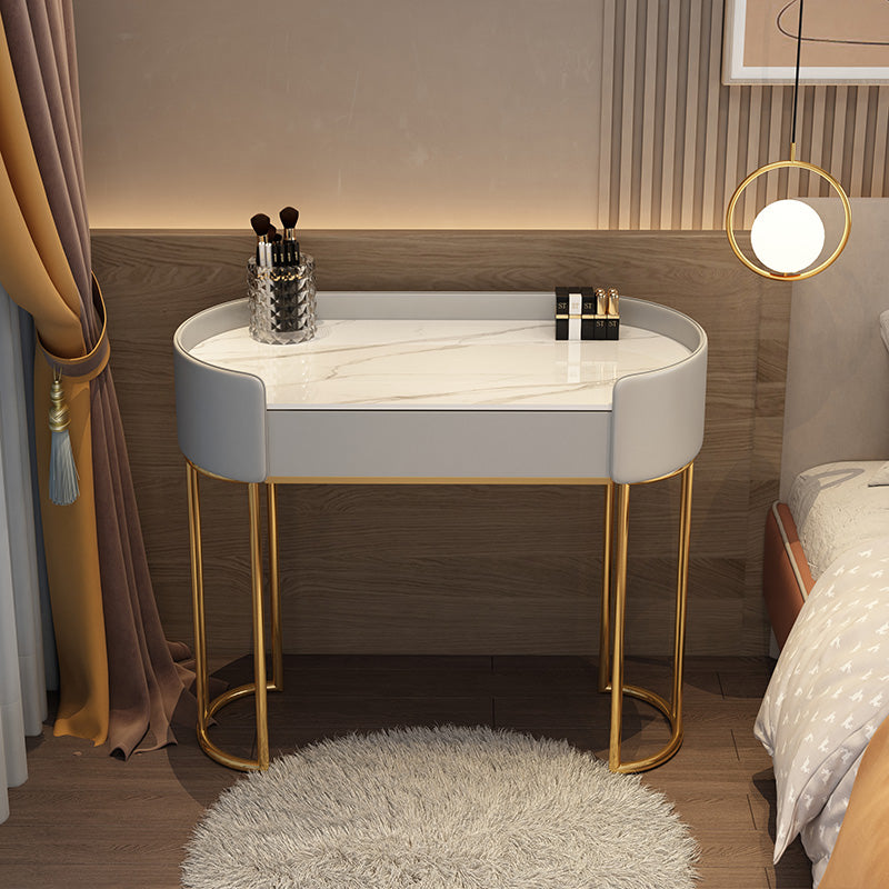 Descripción de tocador de maquillaje de pie Magno de espejo iluminado Conjunto de tocador con cajón