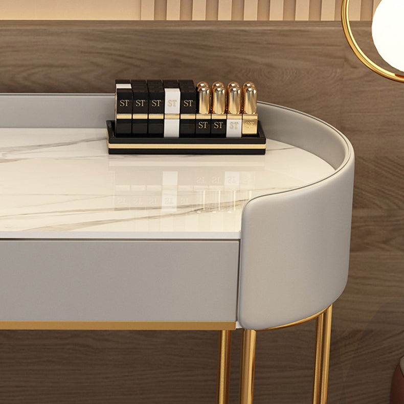 Descripción de tocador de maquillaje de pie Magno de espejo iluminado Conjunto de tocador con cajón