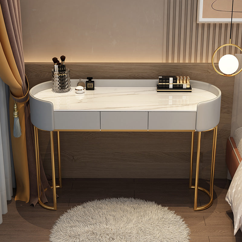 Descripción de tocador de maquillaje de pie Magno de espejo iluminado Conjunto de tocador con cajón