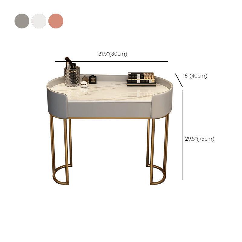 Descripción de tocador de maquillaje de pie Magno de espejo iluminado Conjunto de tocador con cajón