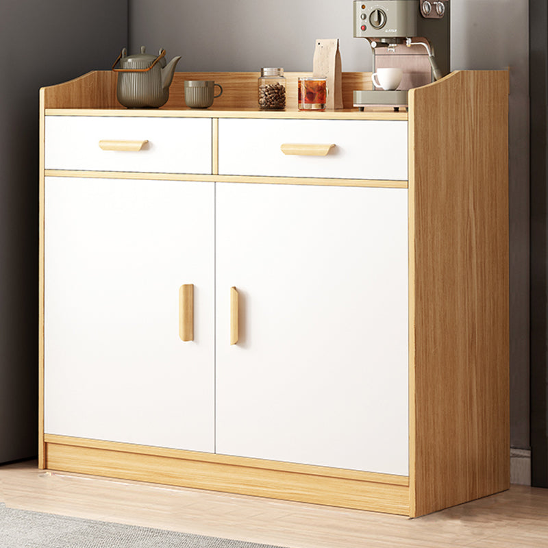 Minimalist Wooden Accent Cabinet Bar Pulls Handle Design Storage Cabinet