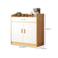 Minimalist Wooden Accent Cabinet Bar Pulls Handle Design Storage Cabinet