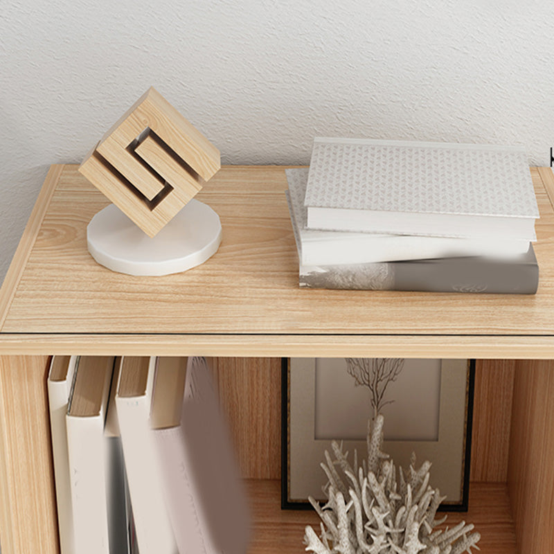 Wooden Accent Cabinet Grooves Handle Design Storage Cabinet with Drawer Clearhalo 'Cabinets & Chests' 'cabinets_chests' 'furn' 'furn_cabinets_chests' 'Furniture' 'Living Room Furniture' 7092655