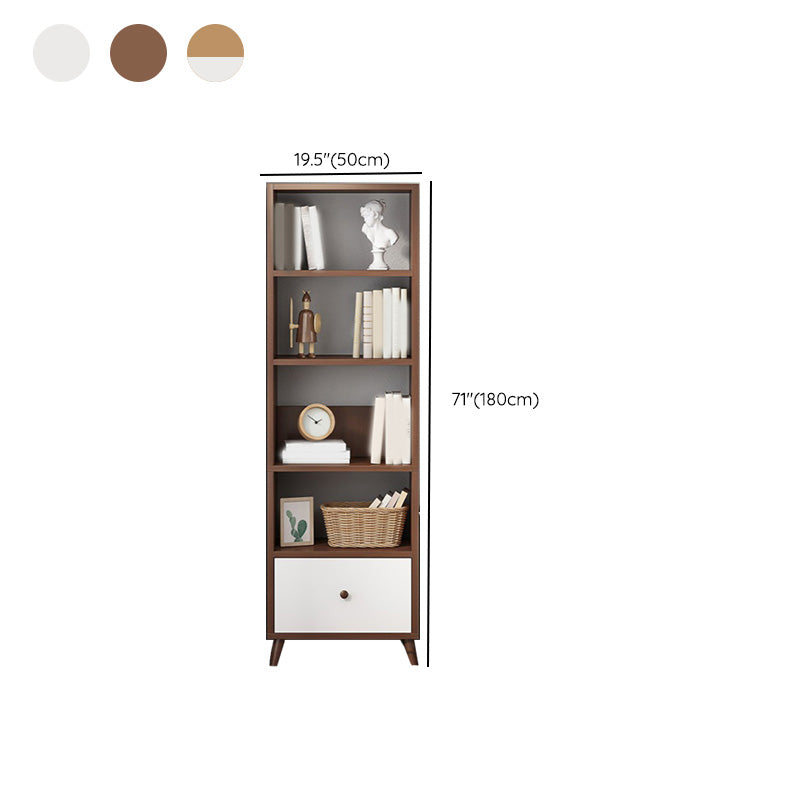 Wooden Accent Cabinet Grooves Handle Design Storage Cabinet with Drawer Clearhalo 'Cabinets & Chests' 'cabinets_chests' 'furn' 'furn_cabinets_chests' 'Furniture' 'Living Room Furniture' 7092682