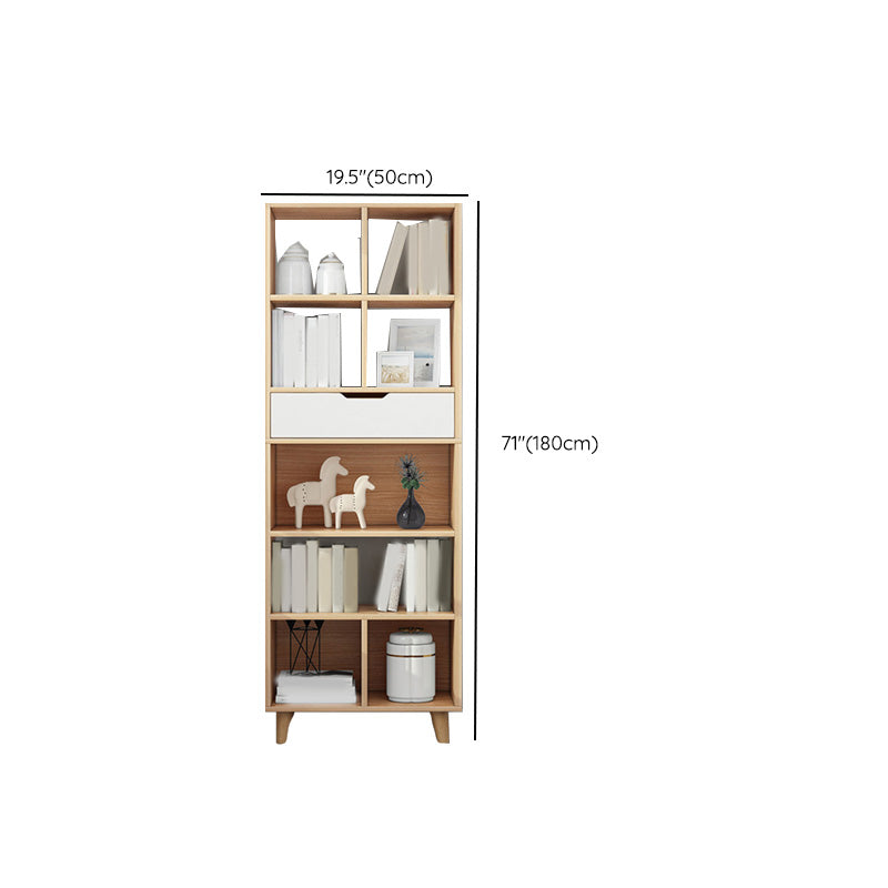 Wooden Accent Cabinet Grooves Handle Design Storage Cabinet with Drawer Clearhalo 'Cabinets & Chests' 'cabinets_chests' 'furn' 'furn_cabinets_chests' 'Furniture' 'Living Room Furniture' 7092683