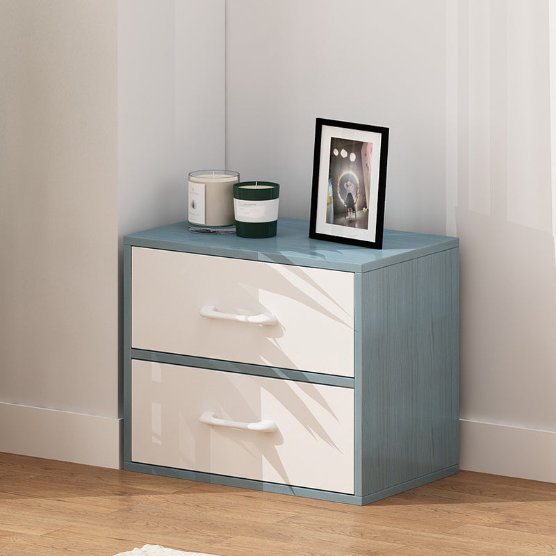 Contemporary Wood Storage Cabinet Modern Drawers Included Accent Chest 19"L x 12"W x 15"H Blue 2 Clearhalo 'Cabinets & Chests' 'cabinets_chests' 'furn' 'furn_cabinets_chests' 'Furniture' 'Living Room Furniture' 7092851