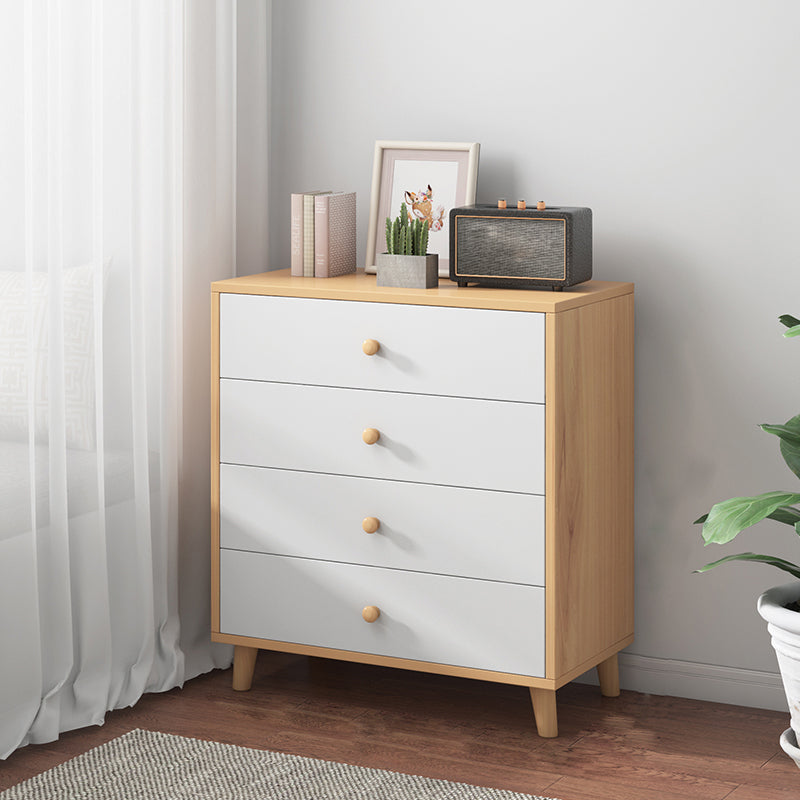 Contemporary Wood Storage Cabinet Modern Drawers Included Accent Chest 24"L x 13"W x 31"H Natural 4 Clearhalo 'Cabinets & Chests' 'cabinets_chests' 'furn' 'furn_cabinets_chests' 'Furniture' 'Living Room Furniture' 7092865