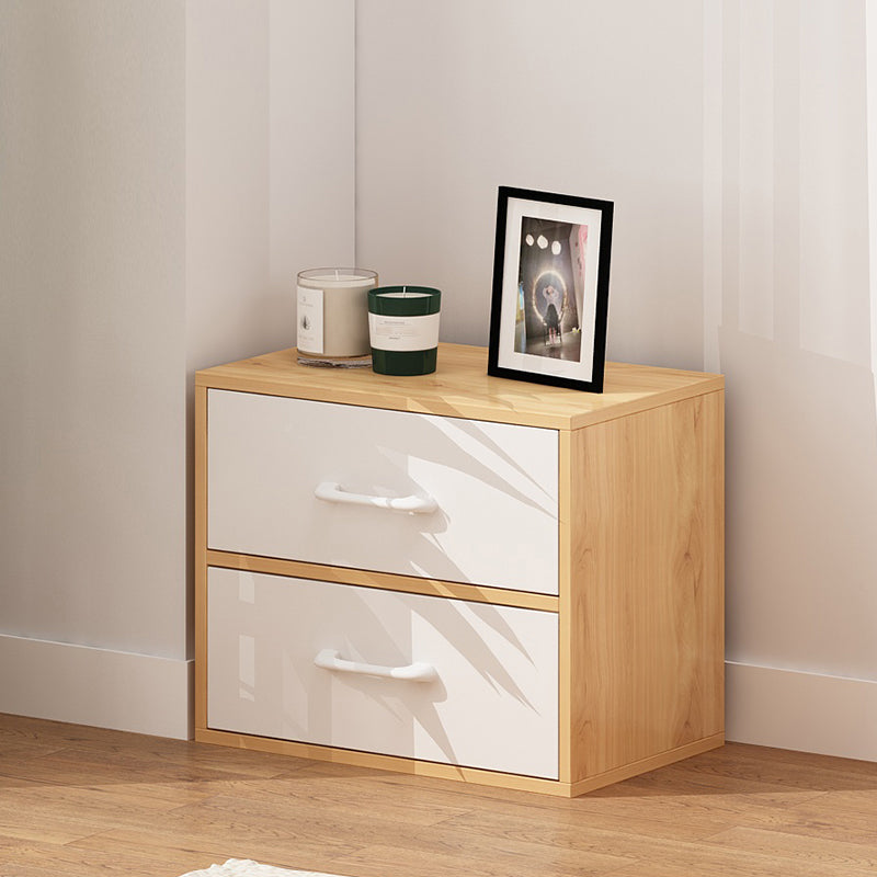 Contemporary Wood Storage Cabinet Modern Drawers Included Accent Chest 19"L x 12"W x 15"H Natural 2 Clearhalo 'Cabinets & Chests' 'cabinets_chests' 'furn' 'furn_cabinets_chests' 'Furniture' 'Living Room Furniture' 7092868