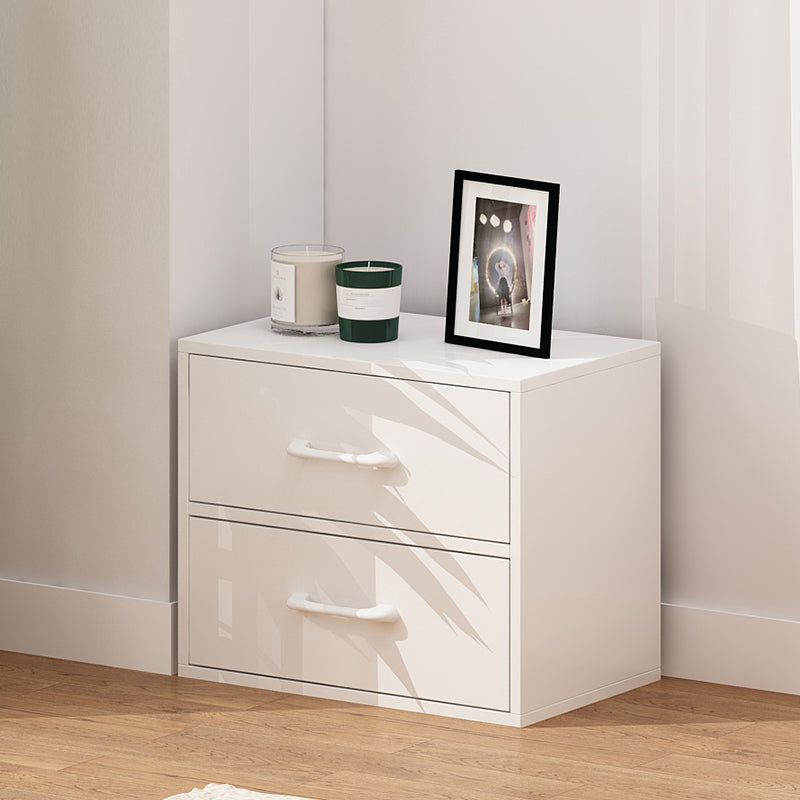 Contemporary Wood Storage Cabinet Modern Drawers Included Accent Chest 19"L x 12"W x 15"H White 2 Clearhalo 'Cabinets & Chests' 'cabinets_chests' 'furn' 'furn_cabinets_chests' 'Furniture' 'Living Room Furniture' 7092869