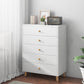 Contemporary Wood Storage Cabinet Modern Drawers Included Accent Chest 24"L x 13"W x 37"H White 5 Clearhalo 'Cabinets & Chests' 'cabinets_chests' 'furn' 'furn_cabinets_chests' 'Furniture' 'Living Room Furniture' 7092871