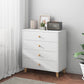 Contemporary Wood Storage Cabinet Modern Drawers Included Accent Chest 24"L x 13"W x 31"H White 4 Clearhalo 'Cabinets & Chests' 'cabinets_chests' 'furn' 'furn_cabinets_chests' 'Furniture' 'Living Room Furniture' 7092874