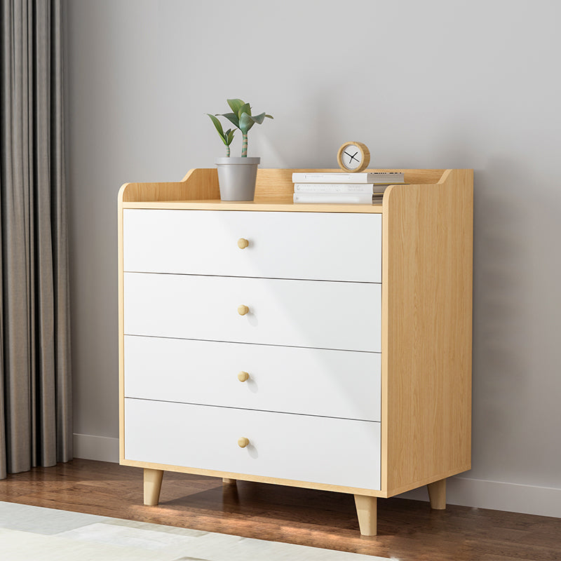 Contemporary Wood Storage Cabinet Modern Drawers Included Accent Chest 16"L x 15"W x 33"H Natural 4 Clearhalo 'Cabinets & Chests' 'cabinets_chests' 'furn' 'furn_cabinets_chests' 'Furniture' 'Living Room Furniture' 7092880