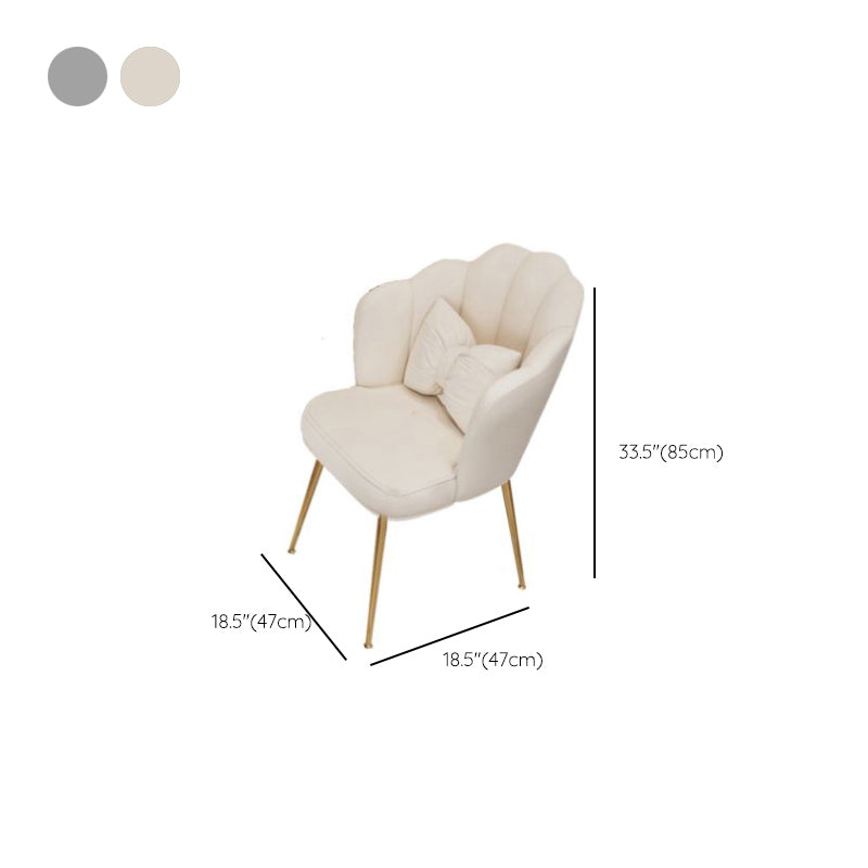 Mirrored Stone Top Makeup Vanity Desk White/Gray Dressing Table