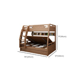 Modern Mattress Included Bunk Bed Solid Wood Bed with Headboard