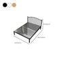 Letto standard in metallo moderno con telaio del letto per gambe in metallo con testiera