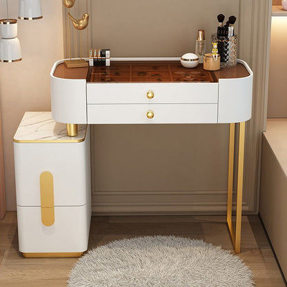 Modern Lighted Mirror Makeup Vanity Desaggio della scrivania Scatola Vanity Set con cassetto