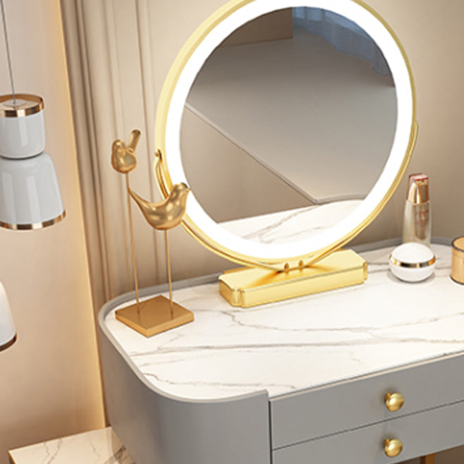 Modern Lighted Mirror Makeup Vanity Desaggio della scrivania Scatola Vanity Set con cassetto