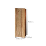 Rectangular Side Table Wooden Modern Tree Stump End Table for Bedroom