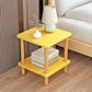 Contemporary Wooden Living Room Side Table 2-Tier with Storage