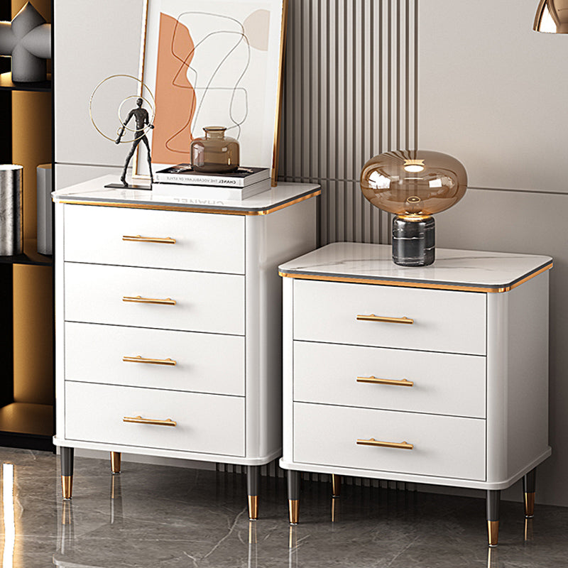 Modern Rectangle Accent Chest Wood Soft Close Drawers Storage Cabinet