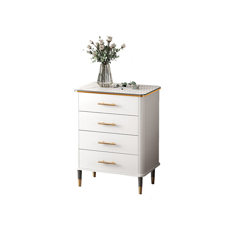 Modern Rectangle Accent Chest Wood Soft Close Drawers Storage Cabinet