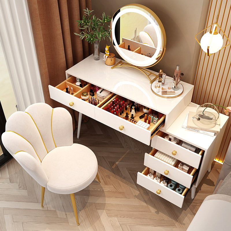 Moderno set da toeletta da letto per cambio in legno in legno bianco moderno