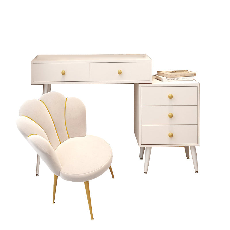 Moderno set da toeletta da letto per cambio in legno in legno bianco moderno