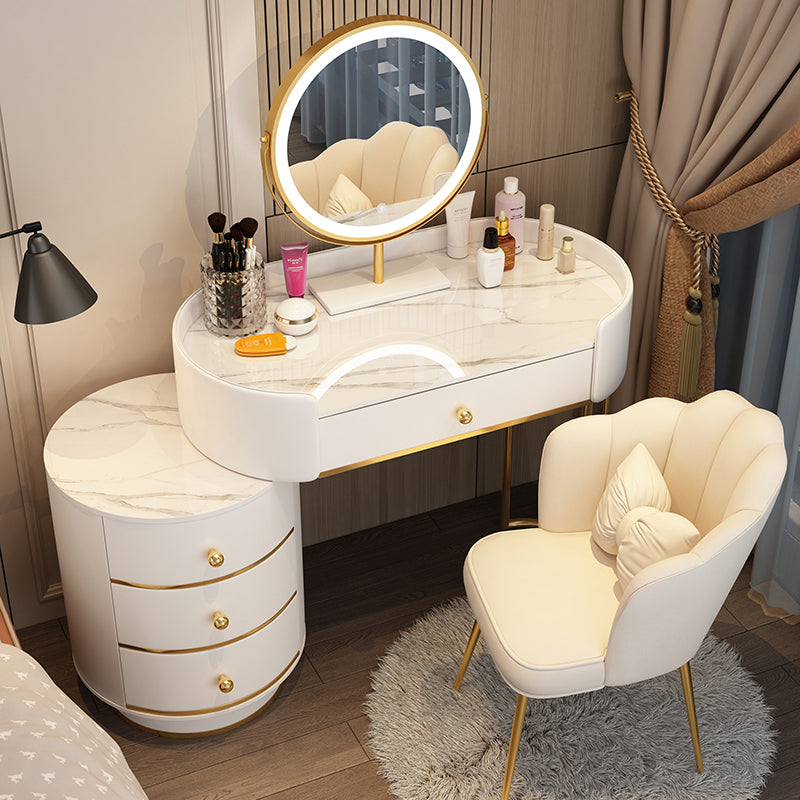 Madenado de madera Desk Despers Boressing Thoolet Tabures con cajón