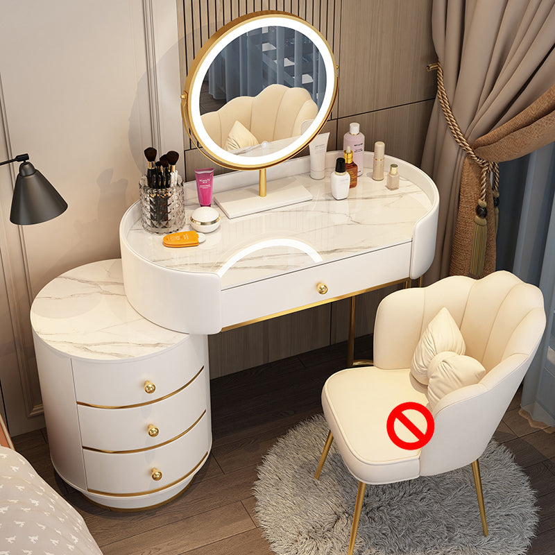 Madenado de madera Desk Despers Boressing Thoolet Tabures con cajón