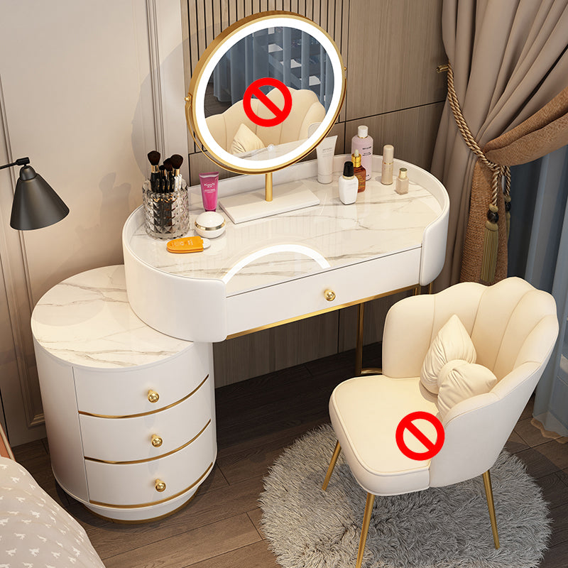 Madenado de madera Desk Despers Boressing Thoolet Tabures con cajón