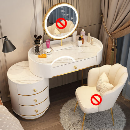 Madenado de madera Desk Despers Boressing Thoolet Tabures con cajón