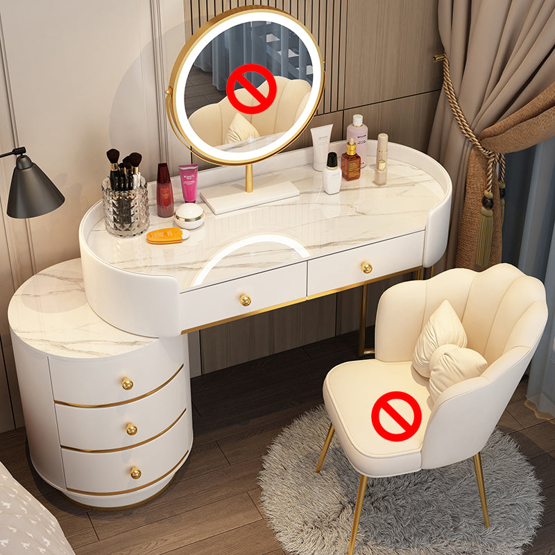 Madenado de madera Desk Despers Boressing Thoolet Tabures con cajón