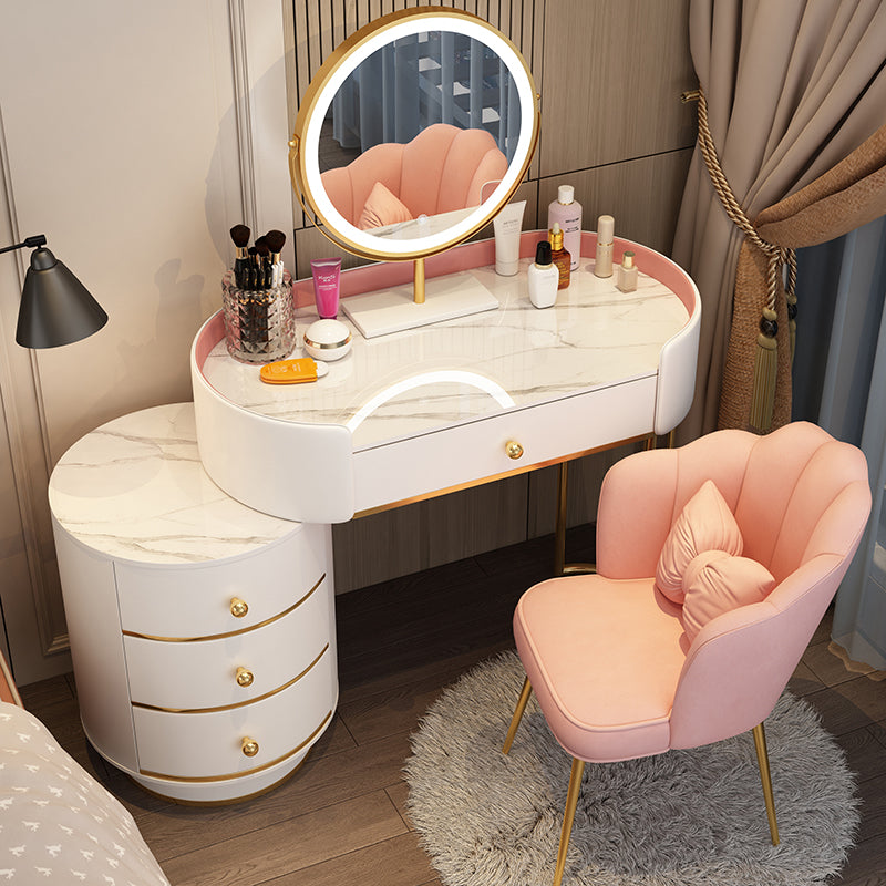 Madenado de madera Desk Despers Boressing Thoolet Tabures con cajón