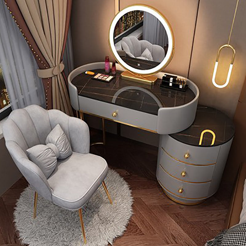 Madenado de madera Desk Despers Boressing Thoolet Tabures con cajón