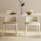 Modern Style 1/3/4 Pieces Dining Table Rectangle Stone Furniture in White