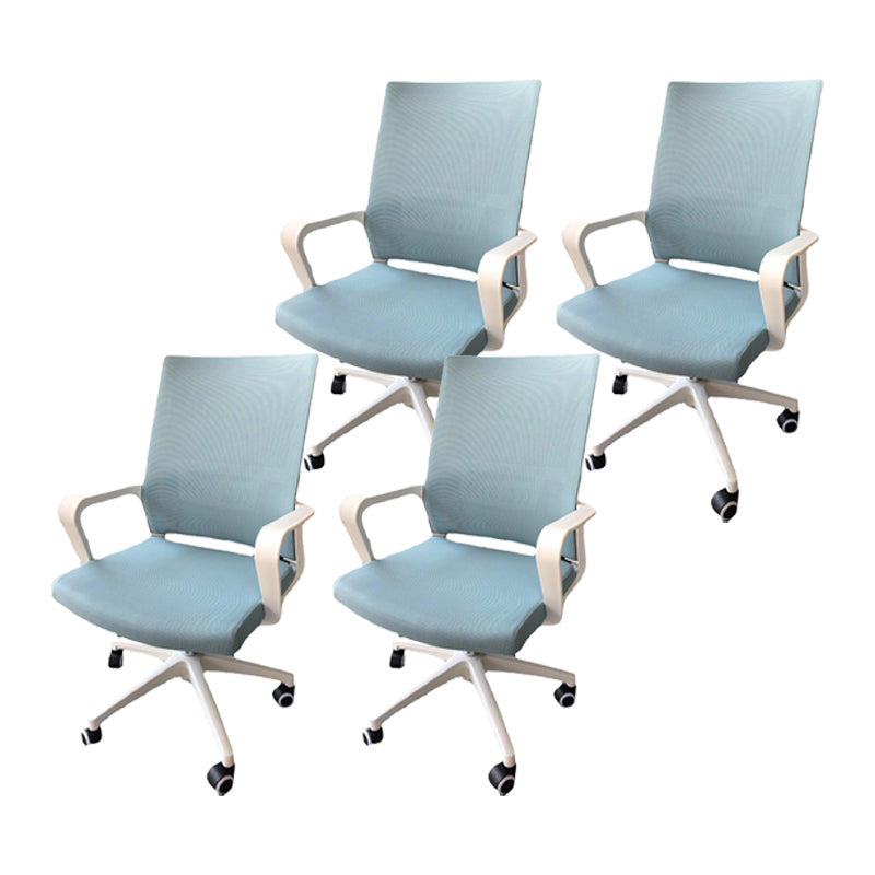 固定された武器室の椅子調整可能なシート高さデスクチェア付きホイール付き