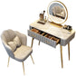 Scrivania per il trucco a specchio illuminato in piedi set di vanità per trucco con cassetto