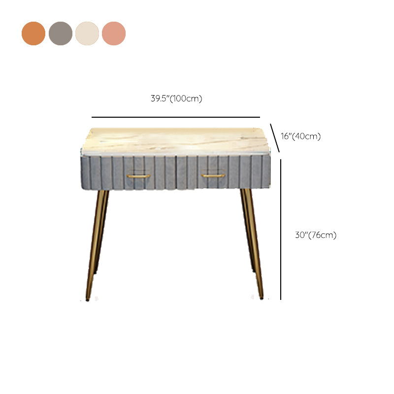 Scrivania per il trucco a specchio illuminato in piedi set di vanità per trucco con cassetto