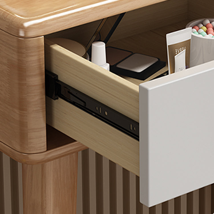 Traditions Dressing Table Cherry Bedroom Lighted Mirror Standing Make-up Vanity Clearhalo 'Bedroom Furniture' 'furn' 'furn_makeup_vanities' 'Furniture' 'Makeup Vanities' 'makeup_vanities' 7094894